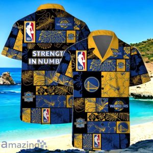 Golden State Warriors NBA Strength In Numbers AOP Hawaiian Shirt Product Photo 1