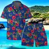 Golden State Warriors Team Logo Hawaiian Shirt And Short Floral Pattern