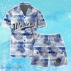 Golden State Warriors Team Logo Pattern Leaves Tropical Hawaiian Shirt & Short