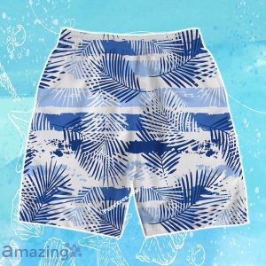 Golden State Warriors Team Logo Pattern Leaves Tropical Hawaiian Shirt & Short Product Photo 4