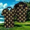Golf And Golden Skull Hawaiian Shirt Impressive Gift