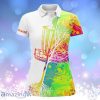 Golf Polo Shirt Custom Name Watercolor Disc Golf Basket, Personalized Disc Polo Shirts