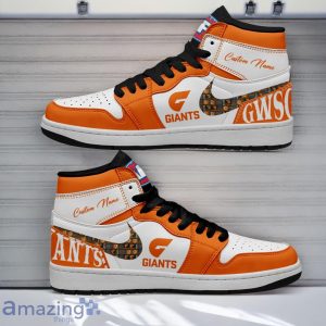 Greater Western Sydney Giants AFL Air Jordan Hightop Shoes Custom Name Gift For Fans Product Photo 1