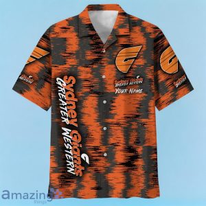 Greater Western Sydney Giants AFL Hawaiian Shirt Special Design Custom Name Product Photo 2