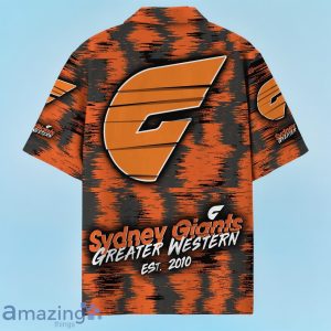 Greater Western Sydney Giants AFL Hawaiian Shirt Special Design Custom Name Product Photo 3
