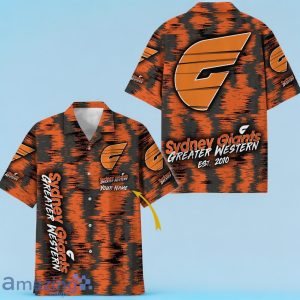 Greater Western Sydney Giants AFL Hawaiian Shirt Special Design Custom Name Product Photo 1