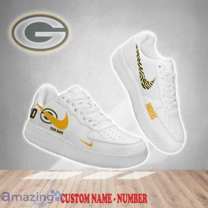 Green Bay Packers NFL Air Force Shoes Custom Number & Name New Version For Fans Product Photo 2