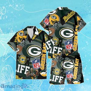 Green Bay Packers NFL Combo Hawaiian Shirt & Short Trending Gift For Fans Product Photo 1