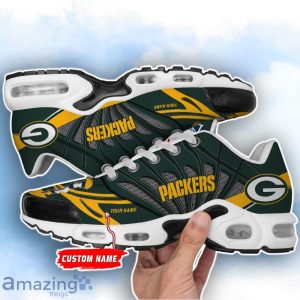 Green Bay Packers NFL Custom Name TN Sport Shoes Air Glide Runners For Fans Product Photo 2