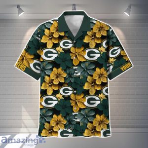 Green Bay Packers NFL Flower Hawaiian Shirt Custom Name Gift Ideas For Men Women Product Photo 2
