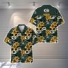 Green Bay Packers NFL Flower Hawaiian Shirt Custom Name Gift Ideas For Men Women