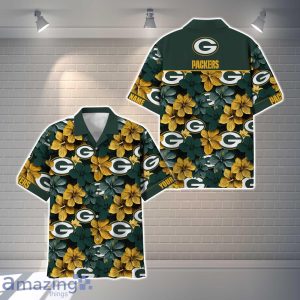 Green Bay Packers NFL Flower Hawaiian Shirt Custom Name Gift Ideas For Men Women Product Photo 1