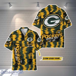 Green Bay Packers NFL Hawaiian Shirt Vintage Custom Name For Fans Product Photo 1