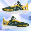 Green Bay Packers NFL Trending Air Mesh Running Shoes Custom Name For Fans