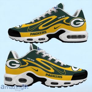 Green Bay Packers TN Sport Shoes Best Gift For NFL Fans Double Swoosh Custom Name Product Photo 2