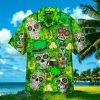 Green Sugar Skull St Patricks Day Aloha Hawaiian Shirt Impressive Gift Unisex