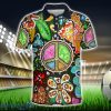 Groovy Spirit Tie Dye Collection Polo Shirt Hippie Designs Polo Shirt Gift For Golf Lover