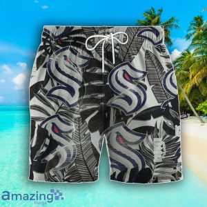 Seattle Kraken Set Hawaiian Shirt And Shorts Combo Retro Style For Fans Product Photo 3