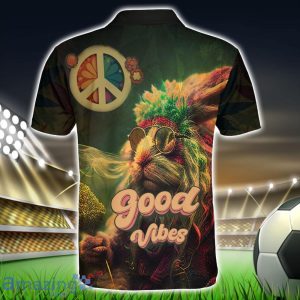Hamster Good Vibes Polo Shirt Hippie Designs Polo Shirt Gift For Golf Lover Product Photo 2