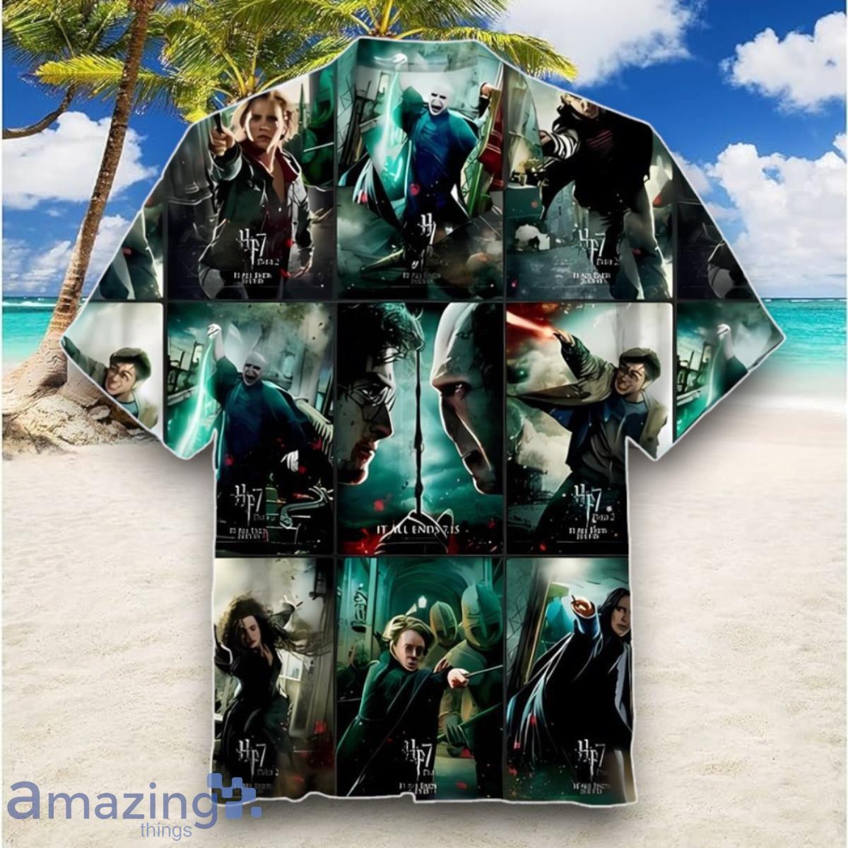 Harry Potter Series Poster Action Movie Hawaiian Shirt Special Gift image Harry Potter Series Poster Action Movie Hawaiian Shirt Special Gift Product Photo 1