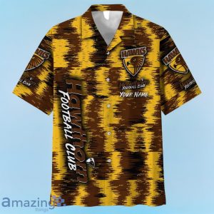 Hawthorn Hawks AFL Hawaiian Shirt Special Design Custom Name Product Photo 2