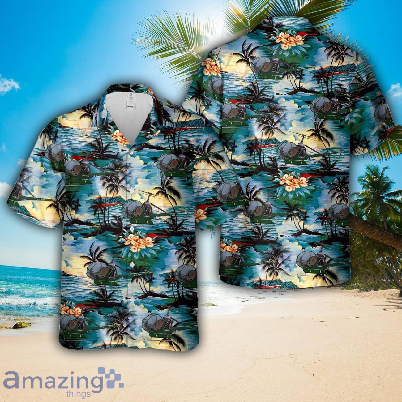 Hiller UH 12 U.S. Army Medevac Aloha Hawaiian Shirt US Army Beach Shirt Gift image Hiller UH-12 U.S. Army Medevac Aloha Hawaiian Shirt US Army Beach Shirt Gift Product Photo 1