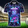 Hippie Soul Peace Mushroom Print Polo Shirt Hippie Designs Polo Shirt Gift For Golf Lover