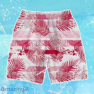 Houston Rockets Team Logo Pattern Leaves Tropical Hawaiian Shirt & Short Product Photo 4