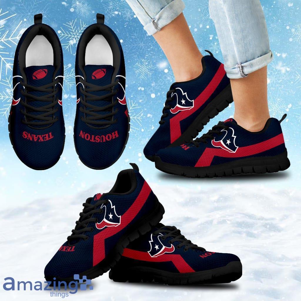 Houston Texans Line Logo Sneakers Shoes Gift For Big Fans image Houston Texans Line Logo Sneakers Shoes Gift For Big Fans Product Photo 1