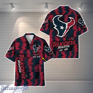 Houston Texans NFL Hawaiian Shirt Vintage Custom Name For Fans Product Photo 1