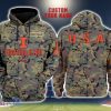 Illinois Fighting Illini 3D Printing Army Camo Pattern Unisex Hoodies Custom Name For Fans