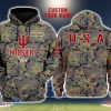 Indiana Hoosiers 3D Printing Army Camo Pattern Unisex Hoodies Custom Name For Fans
