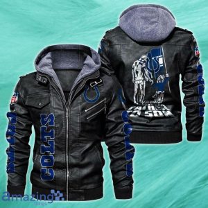 Indianapolis Colts 2D Leather Jacket Style Gift Product Photo 2