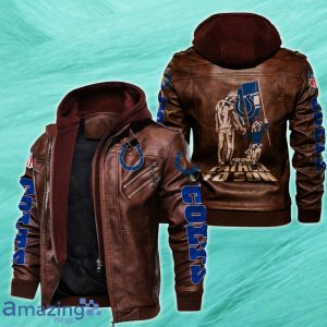 Indianapolis Colts 2D Leather Jacket Style Gift Product Photo 1