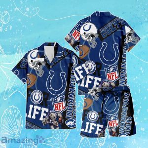 Indianapolis Colts NFL Combo Hawaiian Shirt & Short Trending Gift For Fans Product Photo 1