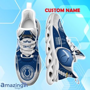 Indianapolis Colts NFL Fan Edition Custom Name Max Soul Comfort Shoes Product Photo 4