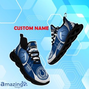 Indianapolis Colts NFL Fan Edition Custom Name Max Soul Comfort Shoes Product Photo 1