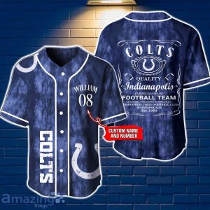 Indianapolis Colts NFL Jersey Baseball Shirt Exclusive Custom Number & Name Gift For Fans Product Photo 1