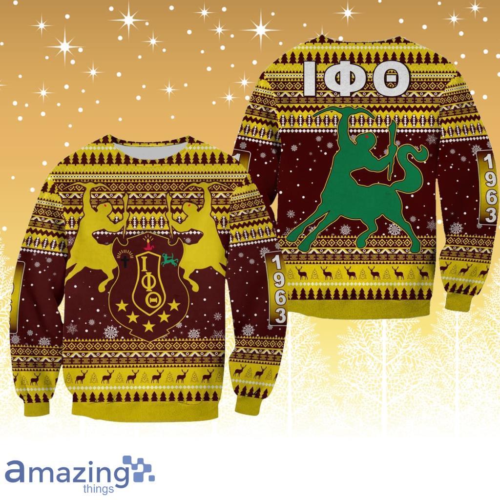 Iota Phi Theta African Pattern Christmas Sweatshirts Sweater Gift For Men And Women image Iota Phi Theta African Pattern Christmas Sweatshirts Sweater Gift For Men And Women Product Photo 1