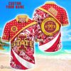 Iowa State Cyclones Custom Name Floral Hawaiian Shirt Summer Beach Shirt For Fans