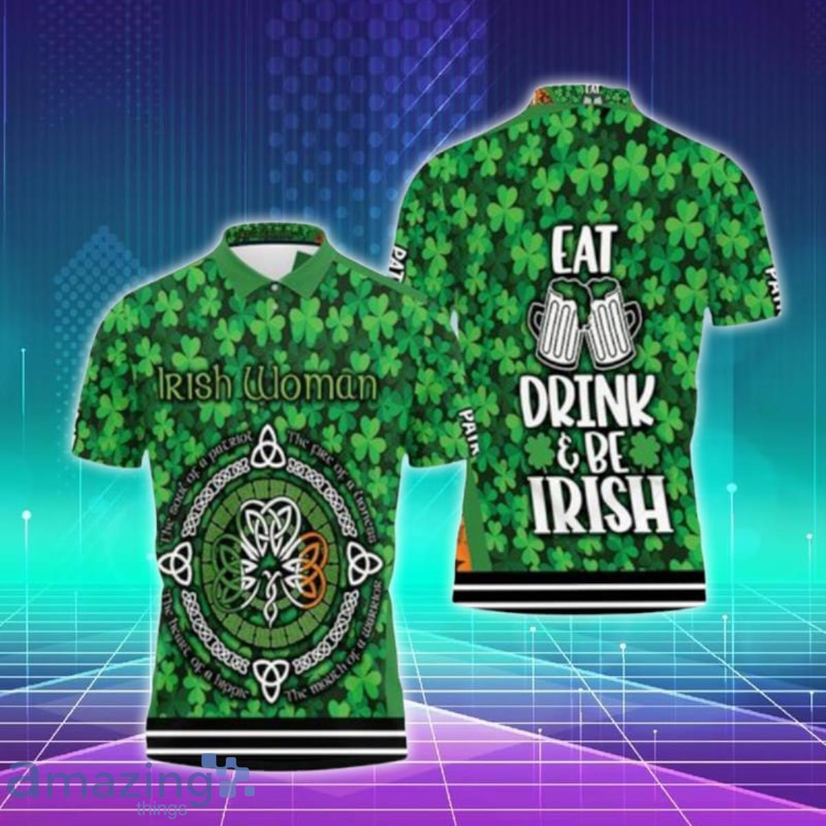 Irish Woman Soul Patriot Fire Lioness Heart Hippie Mouth Warrior Polo Shirts Special Gift image Irish Woman Soul Patriot Fire Lioness Heart Hippie Mouth Warrior Polo Shirts Special Gift Product Photo 1