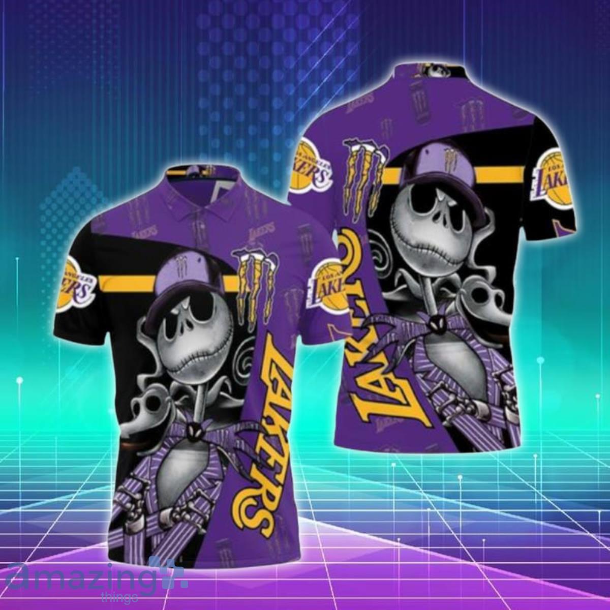 Jack Skellington Monster Energy Logo Printed For Fan Polo Shirts Special Gift image Jack Skellington Monster Energy Logo Printed For Fan Polo Shirts Special Gift Product Photo 1