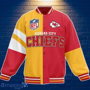 Kansas City Chiefs Baseball Jacket Custom Number & Name Youth Style For Fans image Kansas City Chiefs Baseball Jacket Custom Number & Name Youth Style For Fans Product Photo 3
