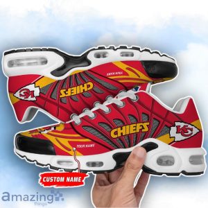 Kansas City Chiefs NFL Custom Name TN Sport Shoes Air Glide Runners For Fans Product Photo 2