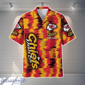 Kansas City Chiefs NFL Hawaiian Shirt Vintage Custom Name For Fans image Kansas City Chiefs NFL Hawaiian Shirt Vintage Custom Name For Fans Product Photo 2