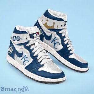 Kansas City Royals MLB Air Jordan Hightop Custom Number & Name Trending Shoes Product Photo 2
