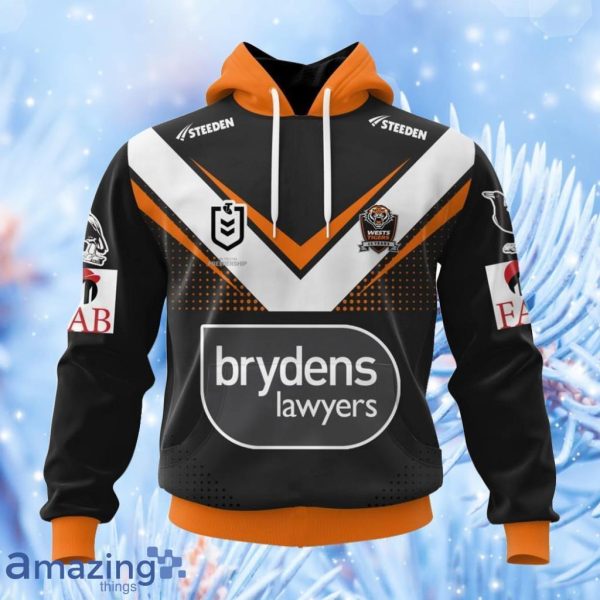 Nrl Wests Tigers Personalized 2024 Home Kits Hoodie 3D All Over Print Attract Gift For Men And Women Product Photo 1