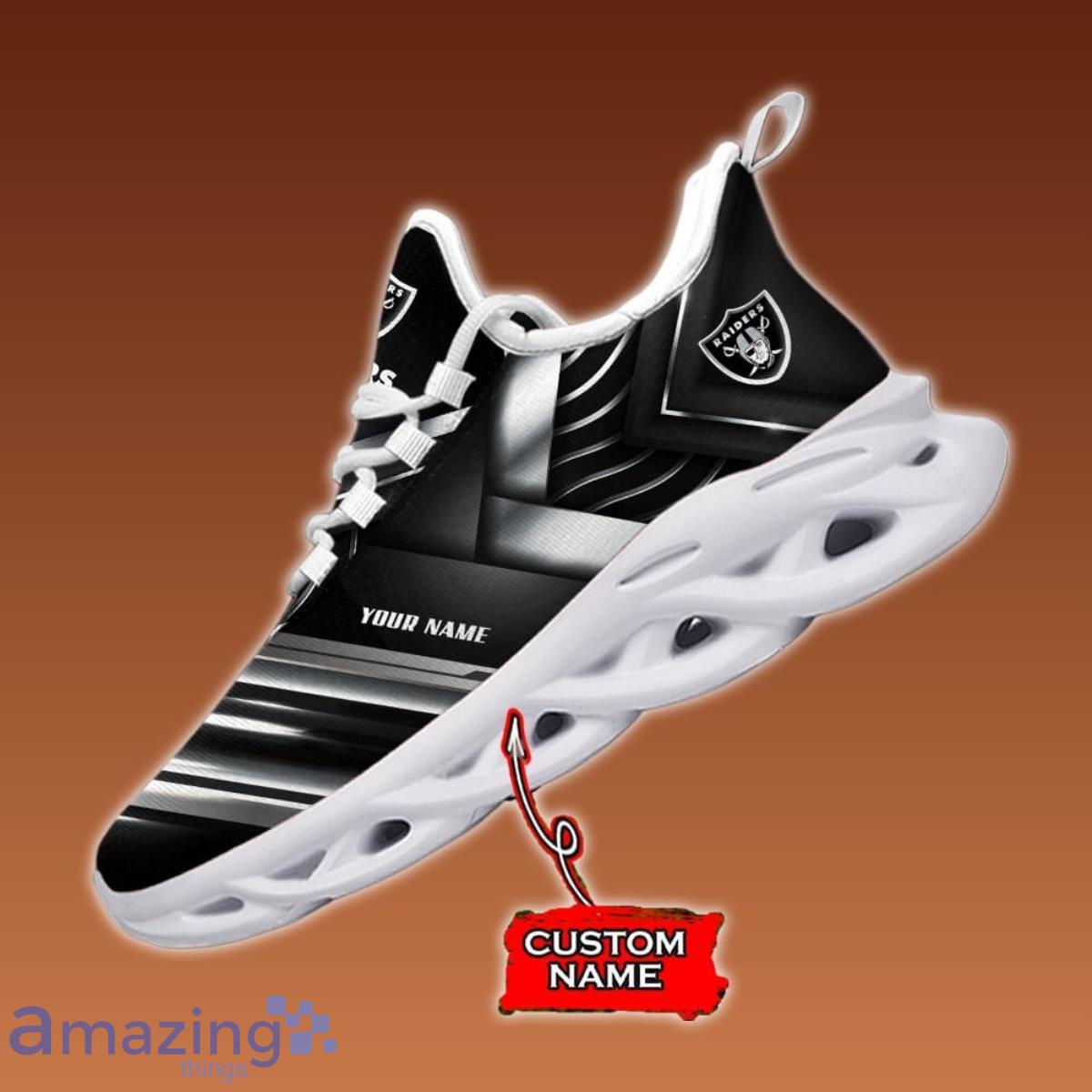 Las Vegas Raiders Custom Name Max Soul Shoes Impressive Gift For Men And Women Product Photo 1
