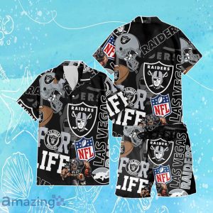 Las Vegas Raiders NFL Combo Hawaiian Shirt & Short Trending Gift For Fans Product Photo 1