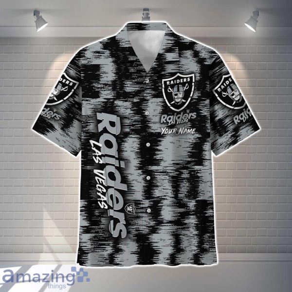 Las Vegas Raiders NFL Hawaiian Shirt Vintage Custom Name For Fans Product Photo 2